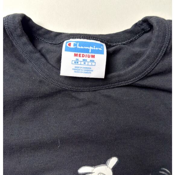 Disney Mickey Friends Shirt Mens Medium Champion Goofy Donald Minnie Pluto Tee - Picture 3 of 9